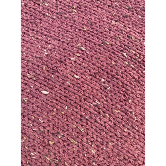 Simply Noelle NWT Purple Maroon Knit Shawl Wrap Poncho Cape Boho Cozy Lagenlook - Picture 8 of 10